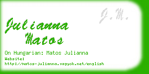 julianna matos business card